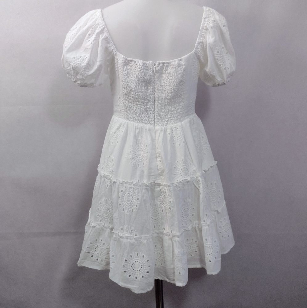 Princess Polly White Lace Mini Dress NWT Women's Size 2 - Picture 2 of 11